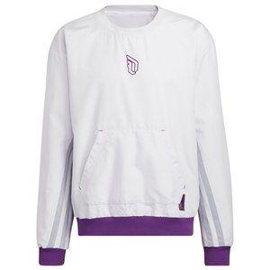 adidas Men's Sweater Dame 8 Find CRW Sweatshirt HB5467 Dash Grey NEW with TAGS